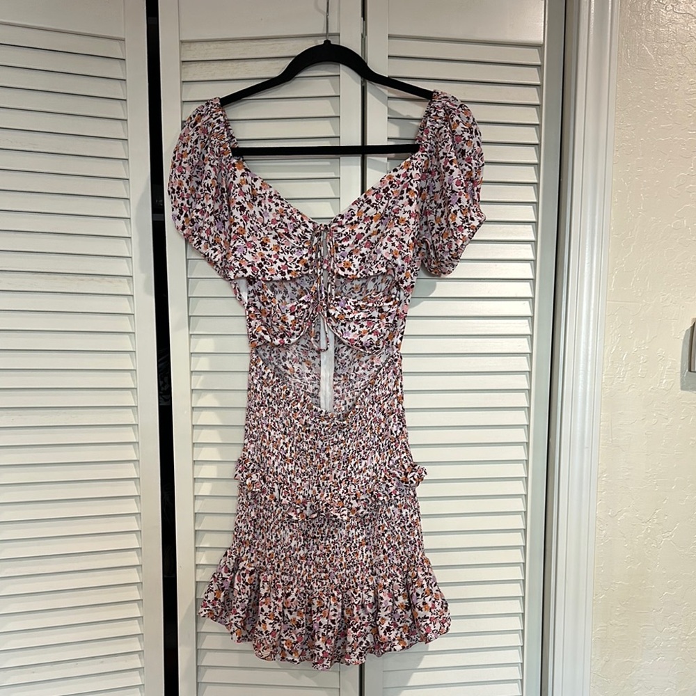 Floral Puff Sleeve Dress